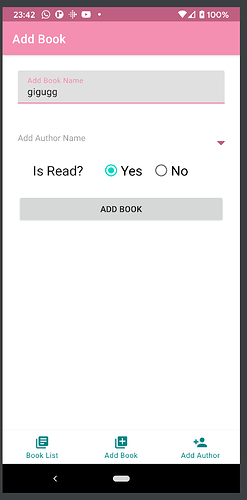 Add Book UI