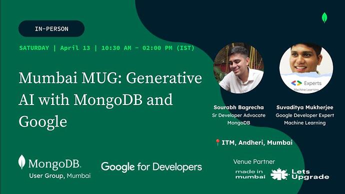 MongoDBxGoogle Mumbai Apr'24 Meetup