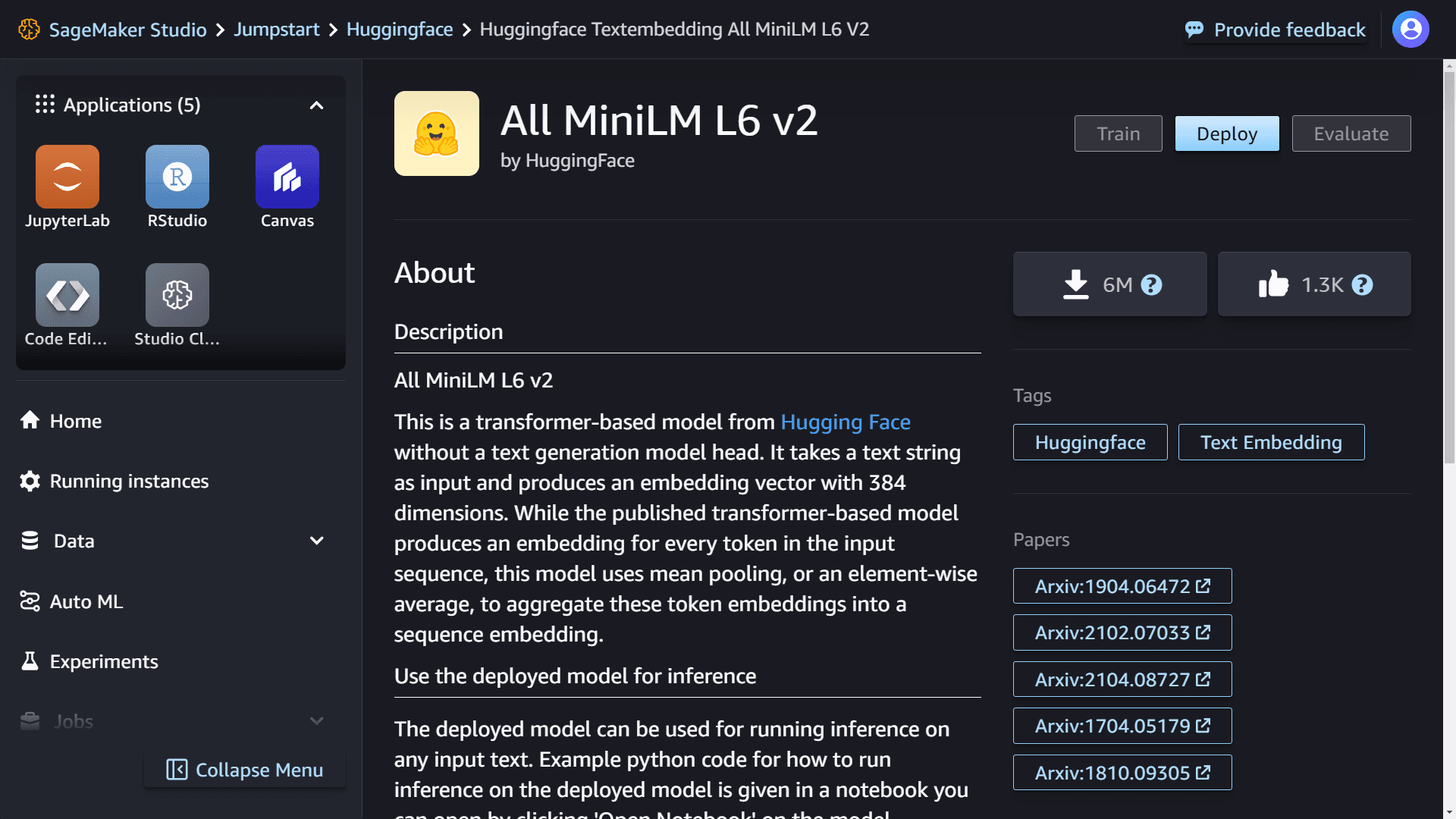 The All MiniLM L6 v2