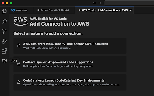 Authorise AWS CodeWhisperer