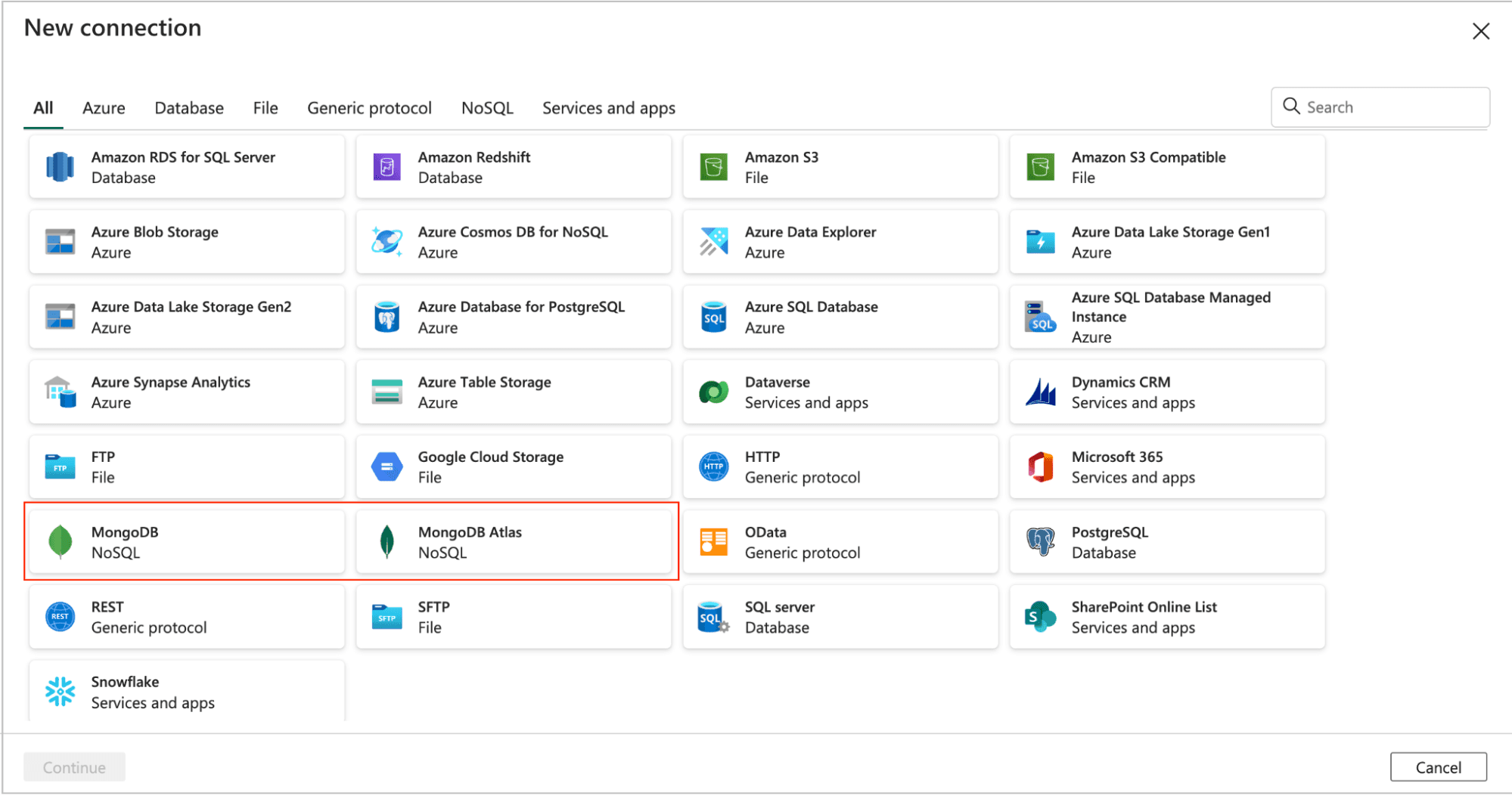 MongoDB Data Pipeline Connector