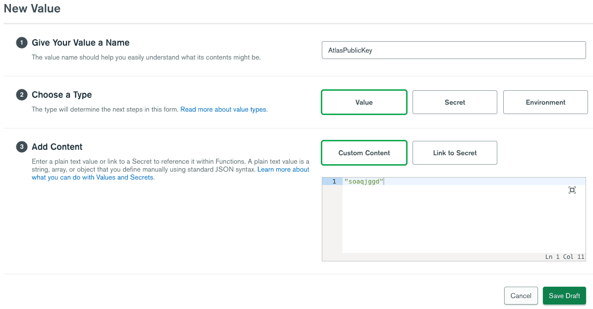 Atlas Public Key