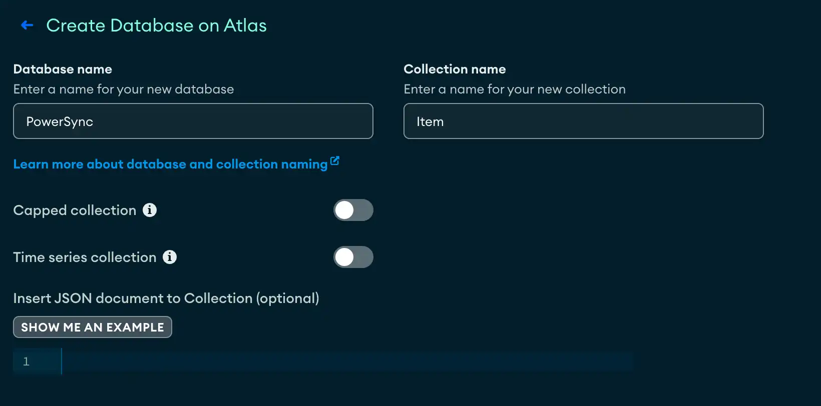 Screenshot of the UI