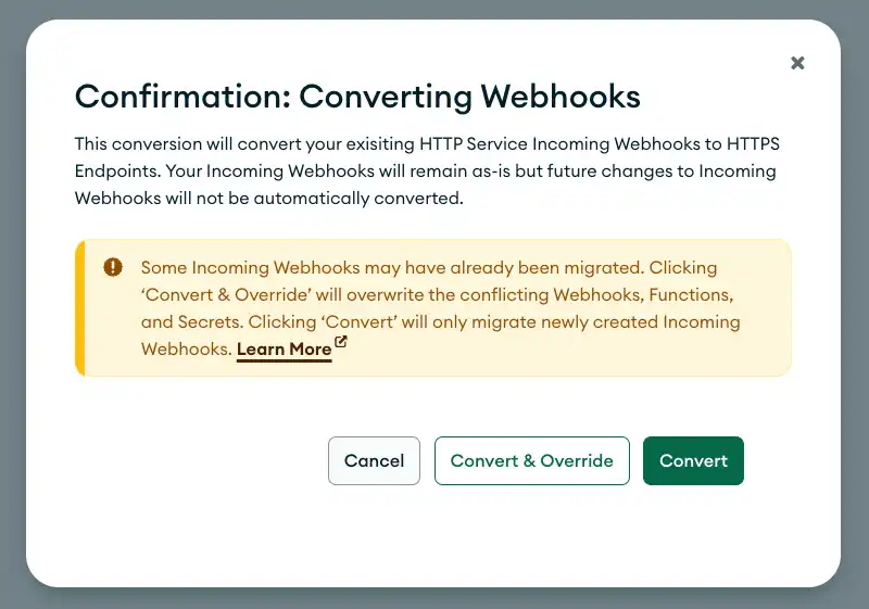 Convert all Endpoints in UI