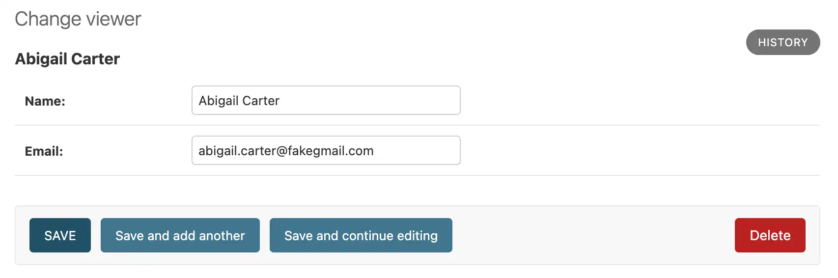 The information of your selected viewer.