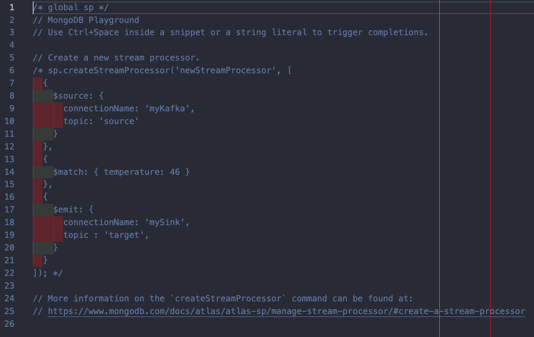 Image of a stream processing template