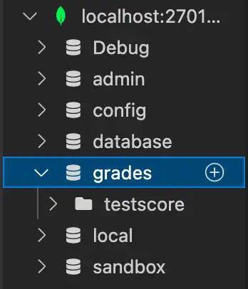 Image showing database and collection