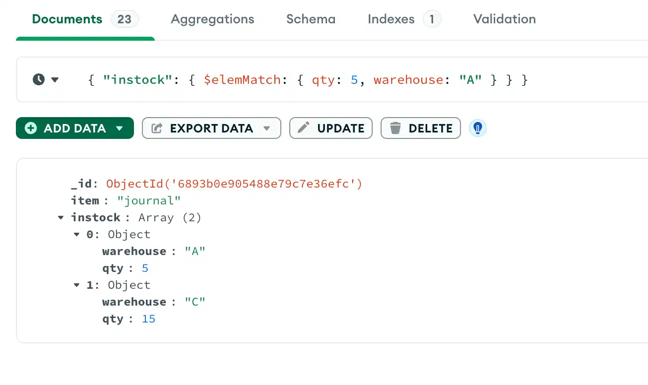 A single nested document meets multiple query conditions on nested fields