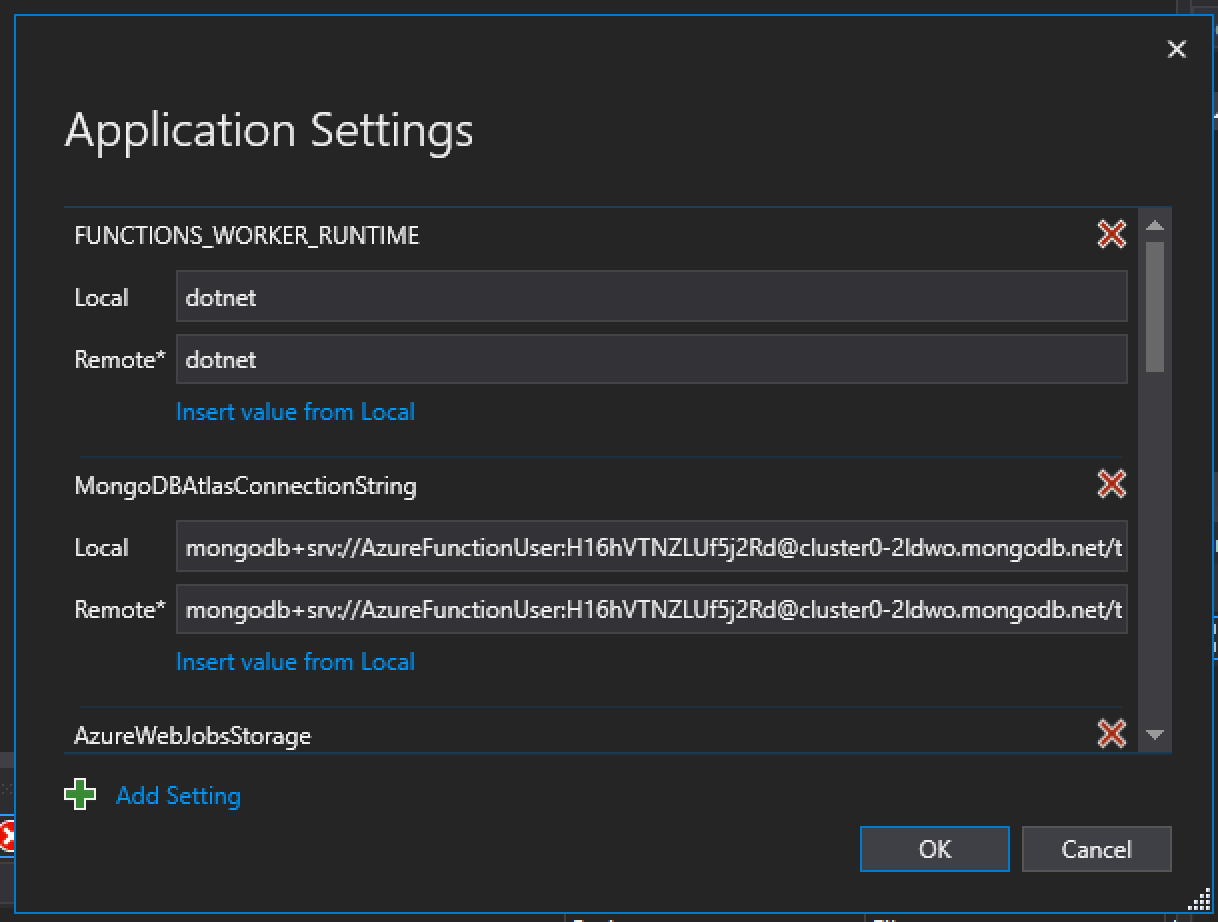 App Deployment Settings