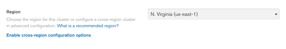 cross-region configuration
