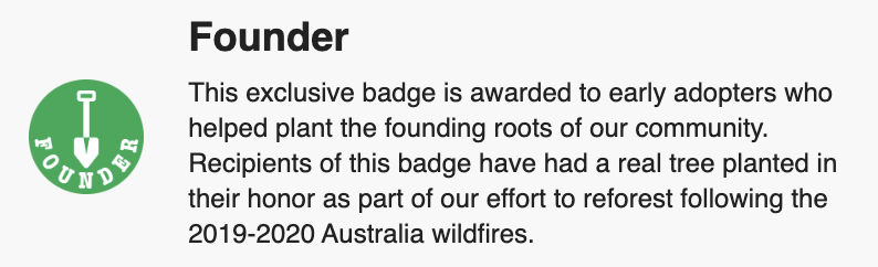 Community Founder Badge