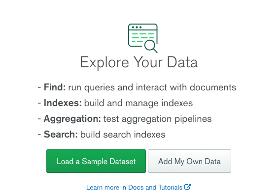 explore your data in mongodb atlas