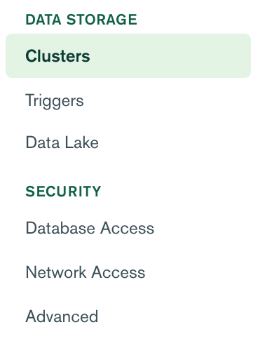 Go to your cluster page