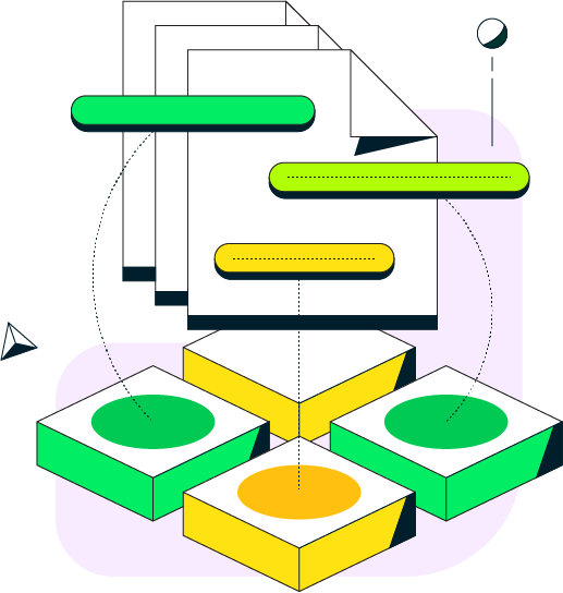 Illustration representing MongoDB Atlas