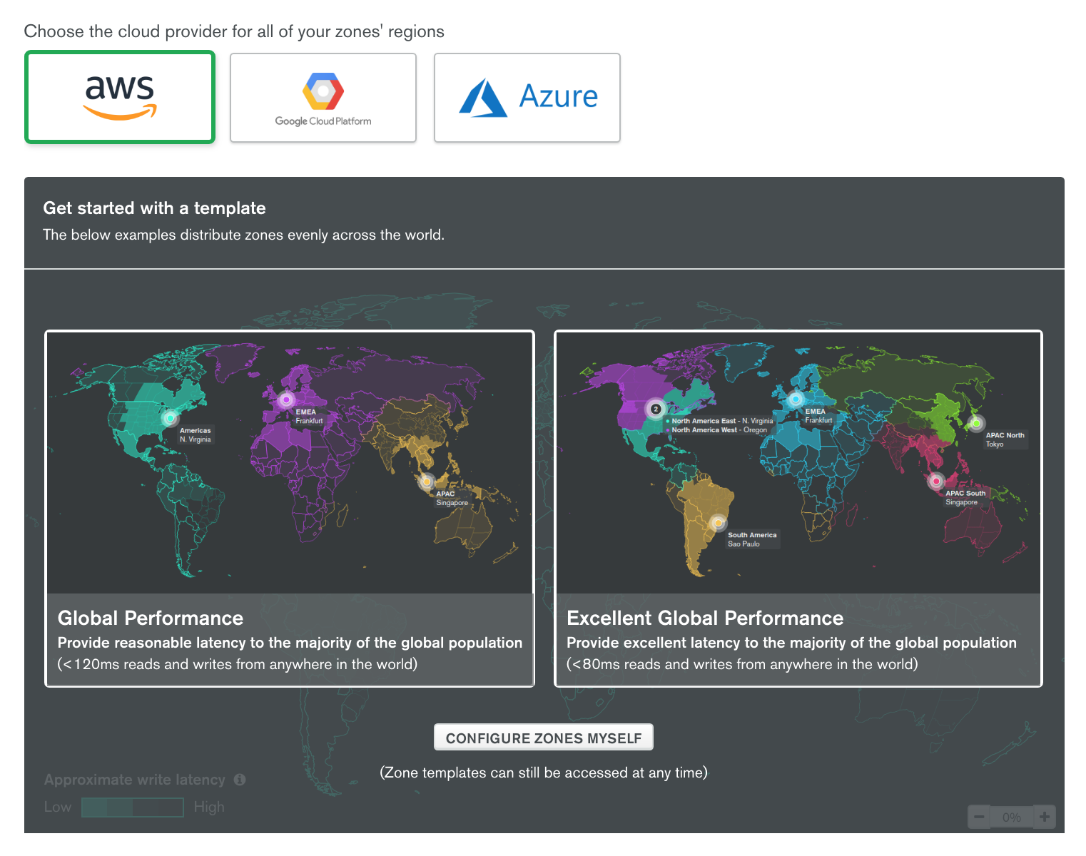 Setting up global clusters in MongoDB Atlas