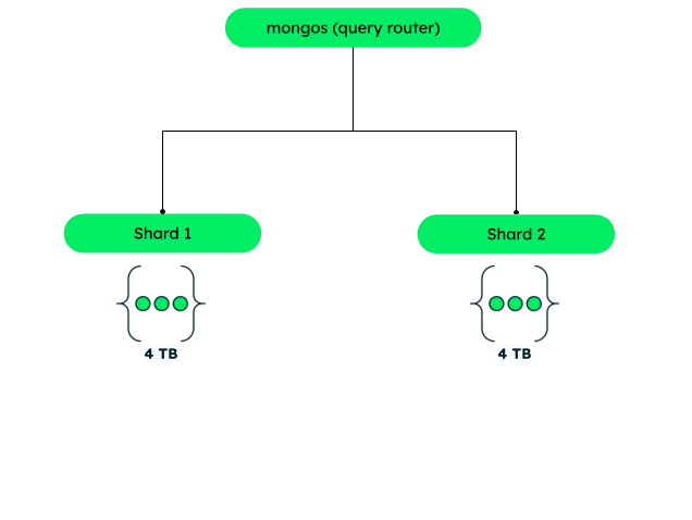 An image showing increased stroage capcirty in MongoDB.