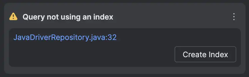 IntelliJ 插件中的索引警告。
